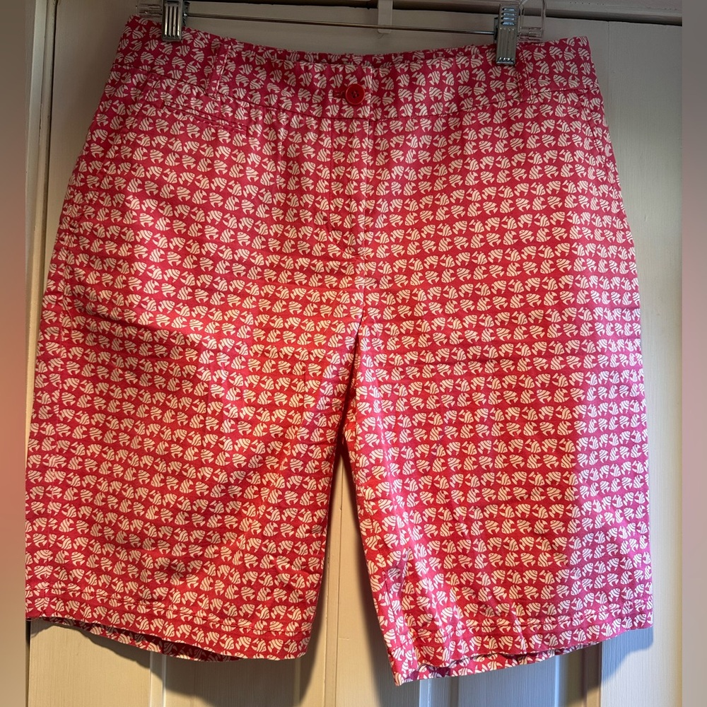Talbots Fish Print Bermuda Shorts